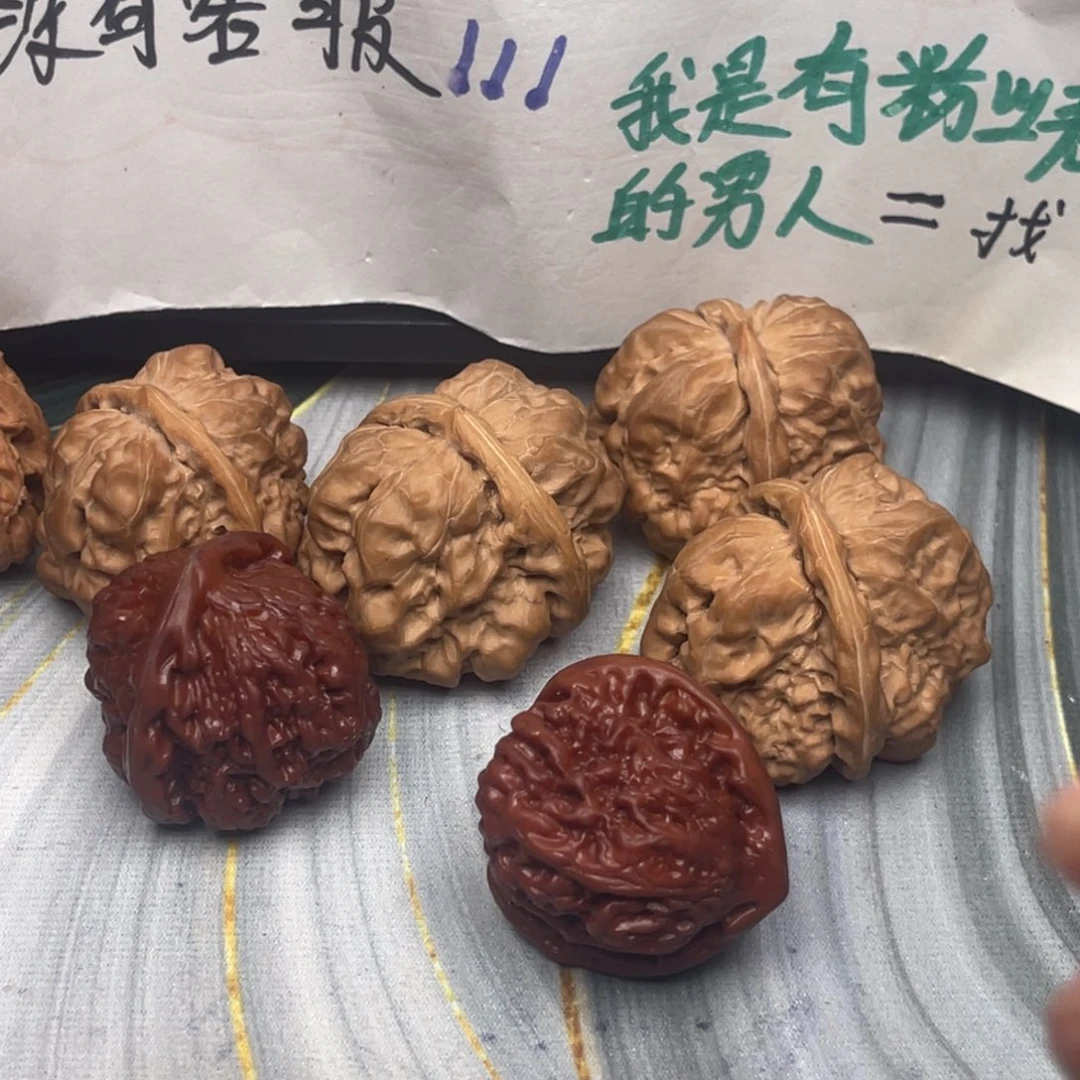 村***长手串/手链核桃蛤蟆头狮子头核桃
