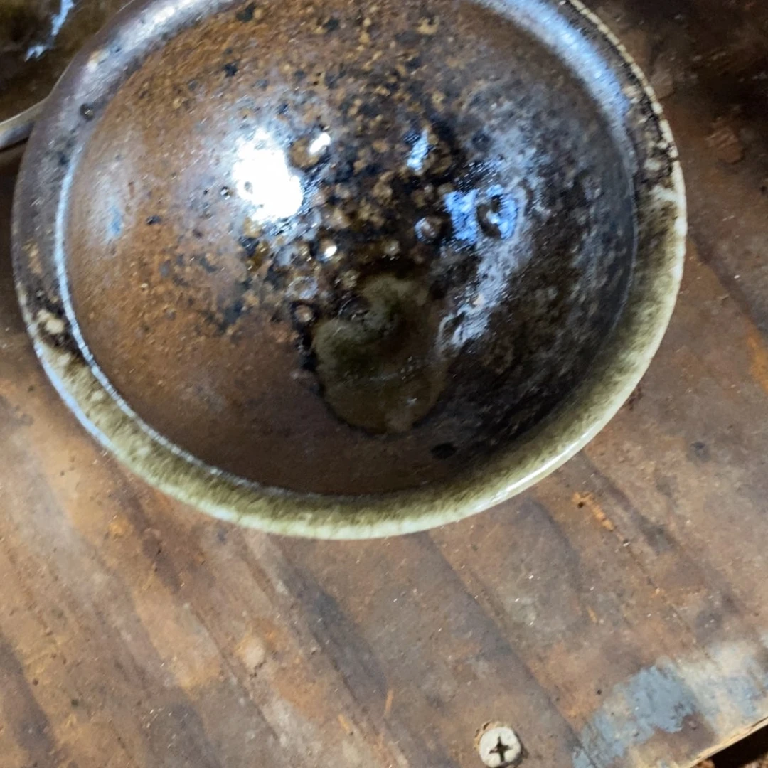 ****海釉绘浪鬼柴烧，无忌美国器