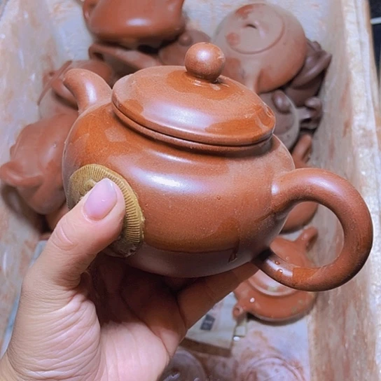 茶壶绿泥宜兴紫砂全手工制作工艺