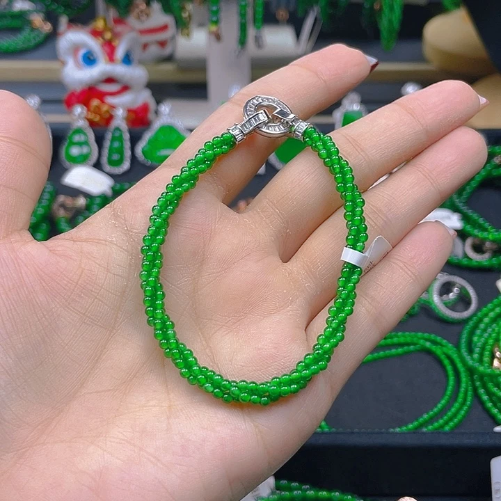 未镶嵌手链翡翠正阳绿麻花