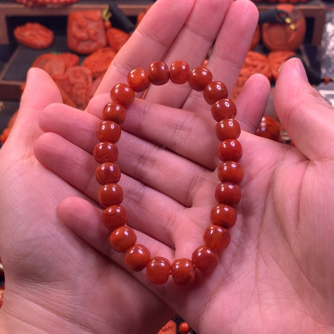 【闪购商品】未镶嵌单圈手串南红玛瑙