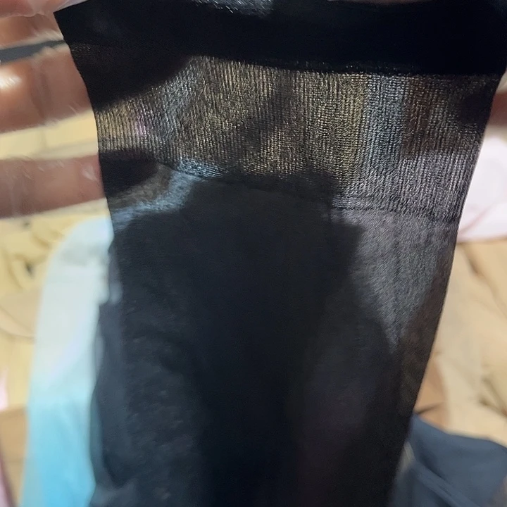 三醋酯纤维过膝黑珠袜