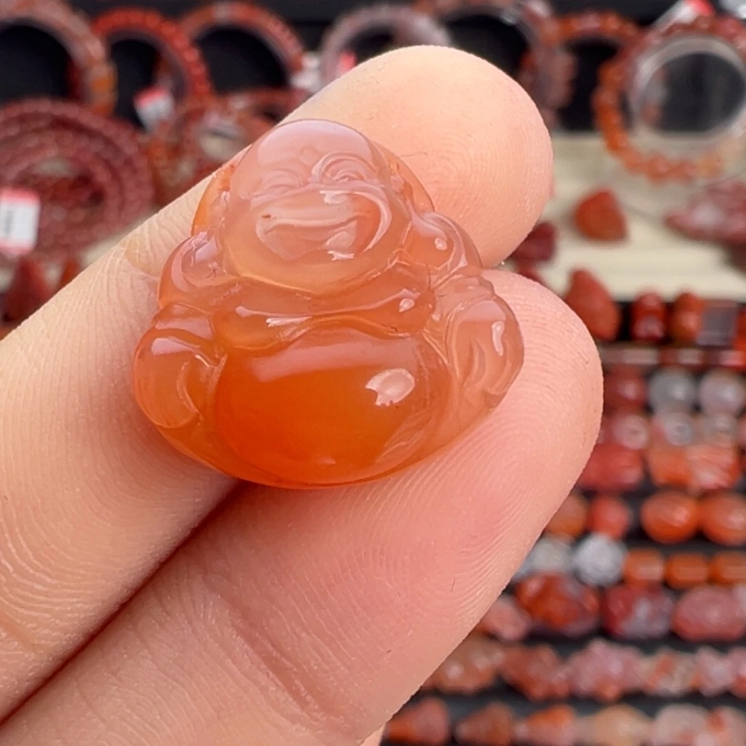 南红玛瑙未镶嵌颈饰佛公