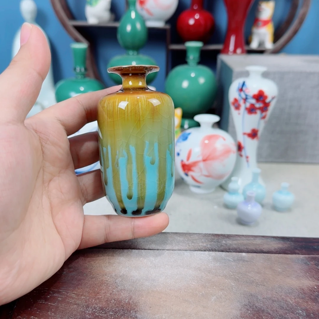 陶瓷手工小花器摆件