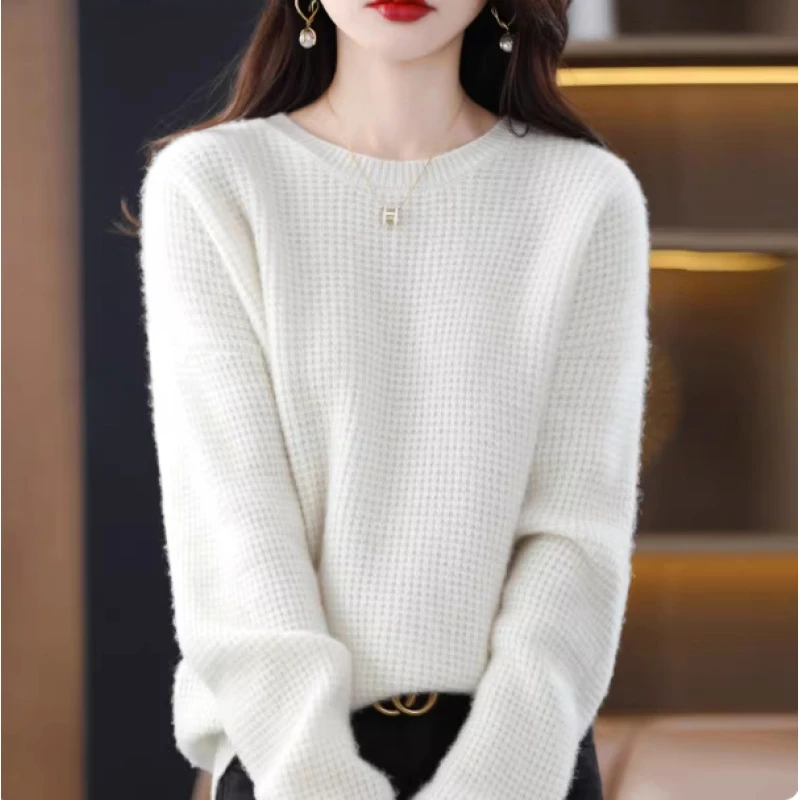 （桐君专属）2025秋冬套头百搭气质显瘦宽松针织衫274