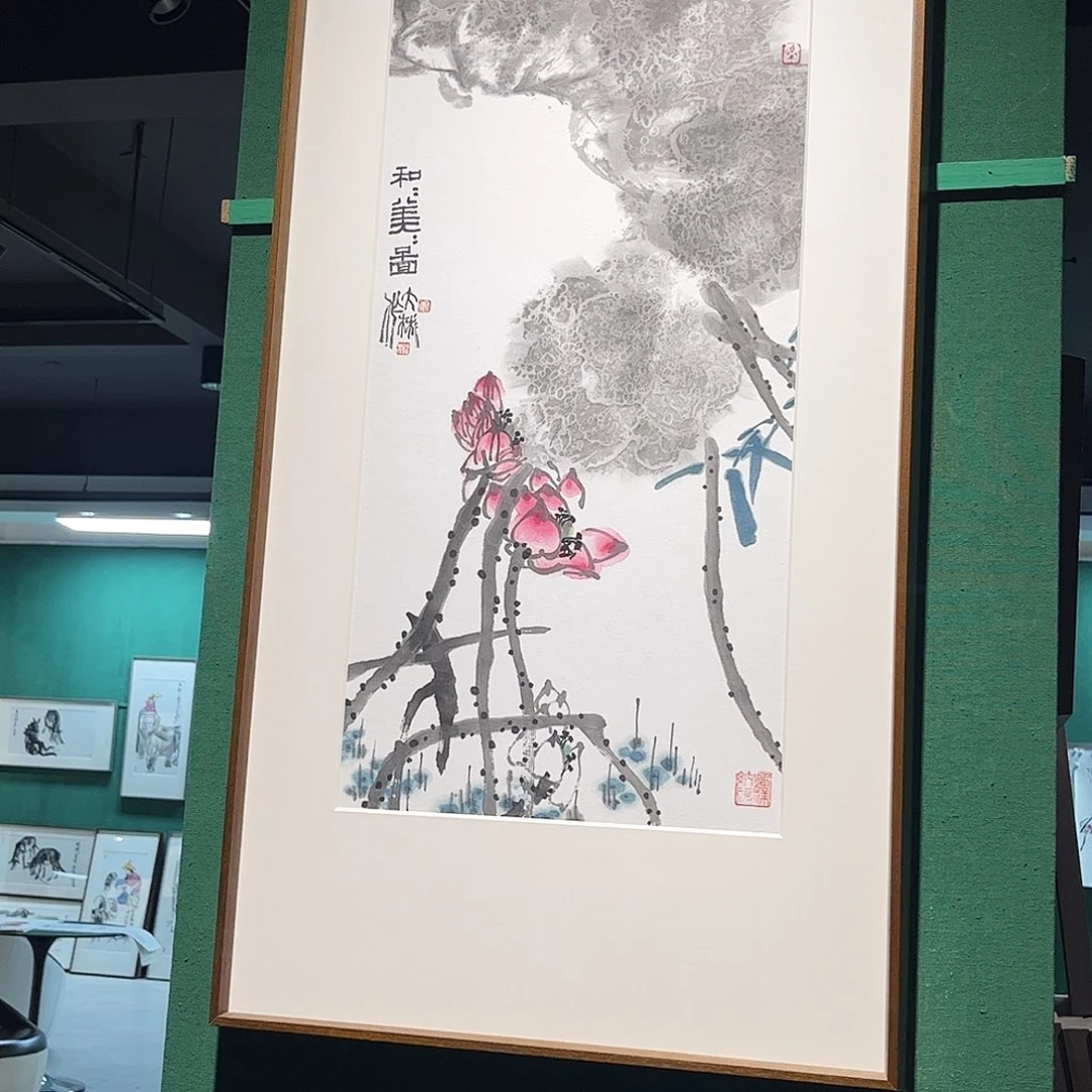 国画张彬带框精装裱福利