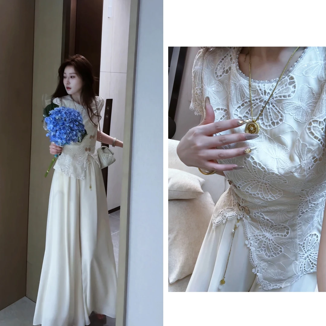 【婷婷】《星河灿烂》国风蕾丝裤装套装 TTY2SX537【Q】