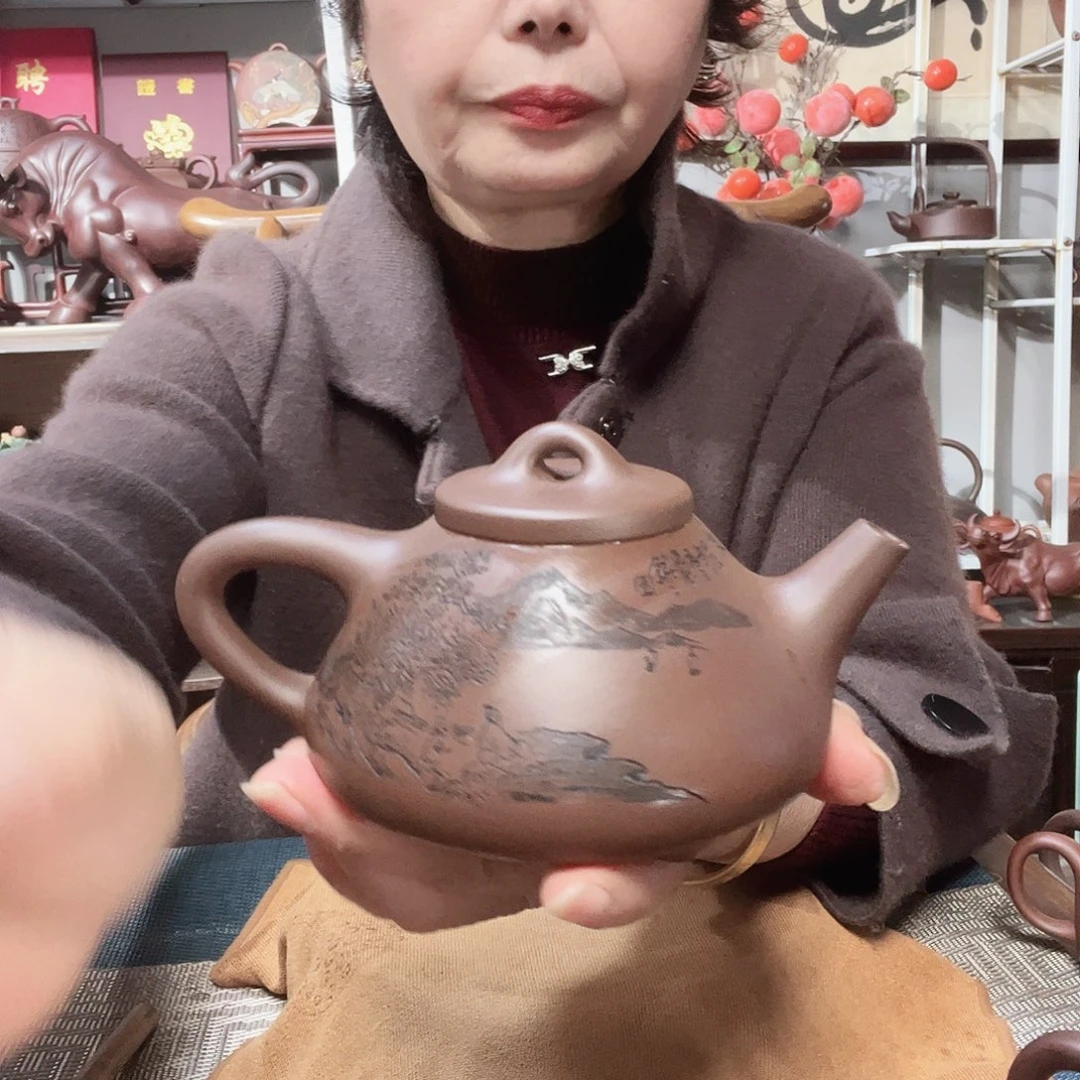 紫泥茶壶原矿紫砂壶