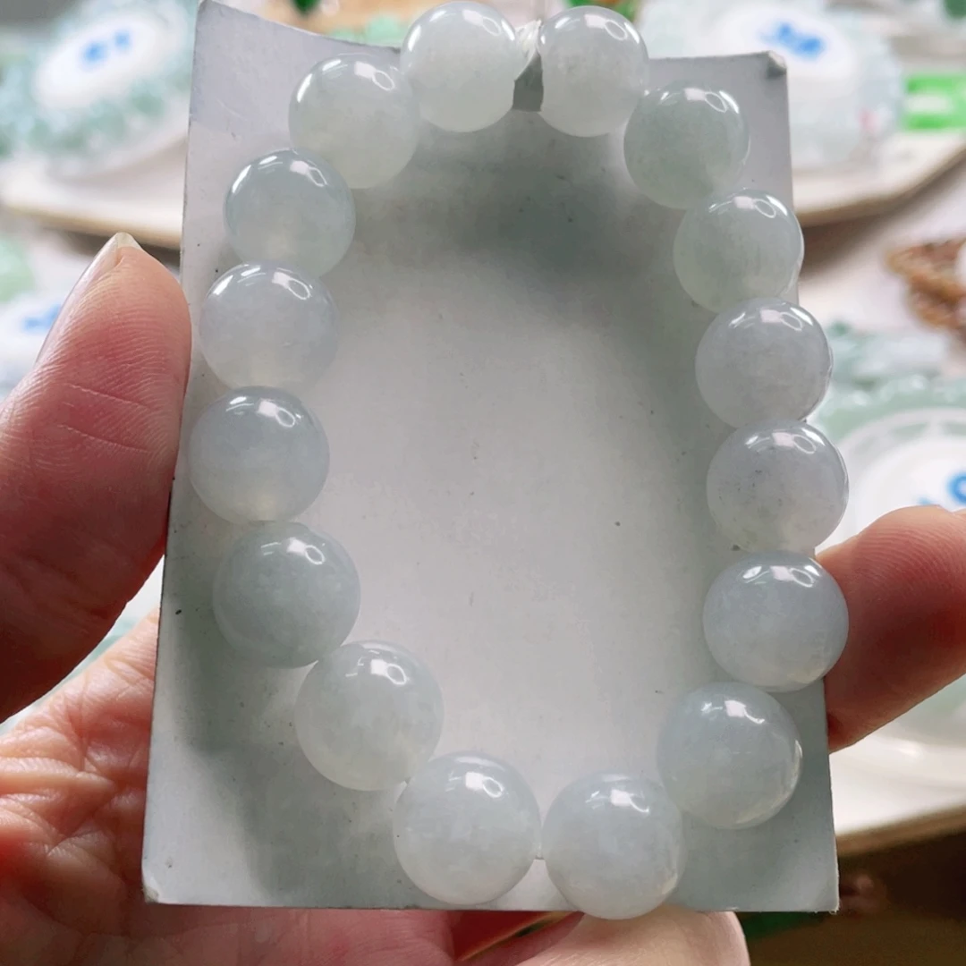 翡翠未镶嵌手链手串12+