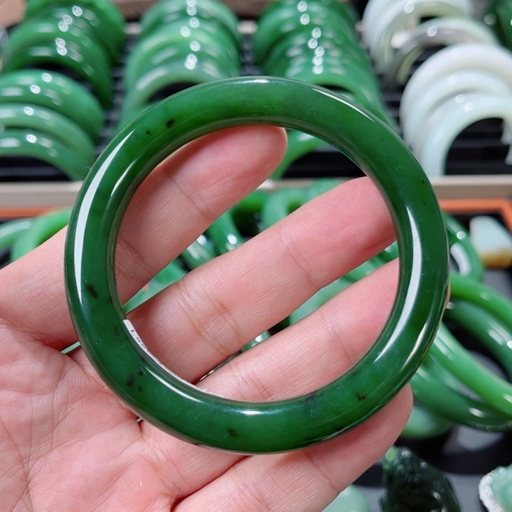 和田玉未镶嵌手镯57～0