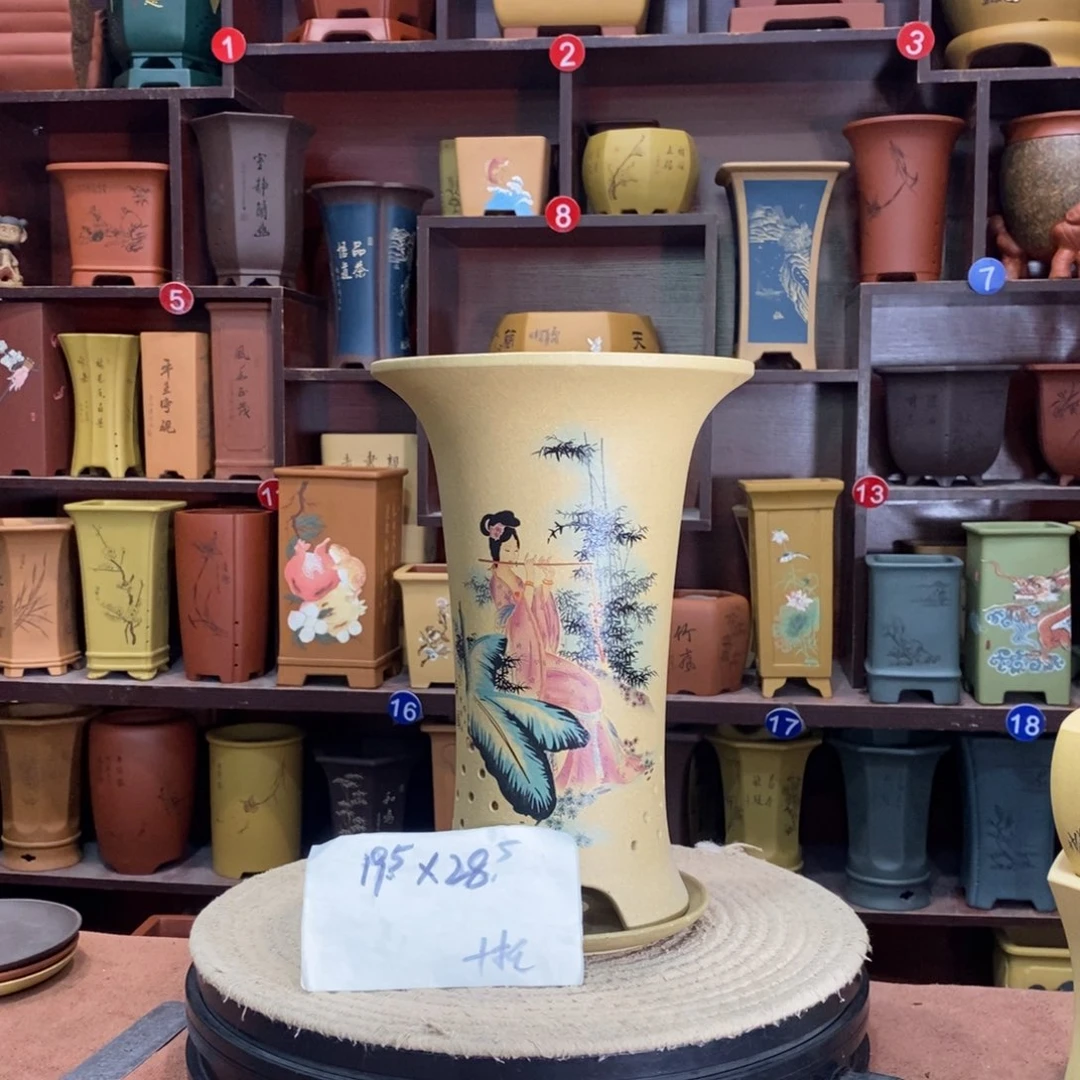 紫砂艺术紫砂花盆