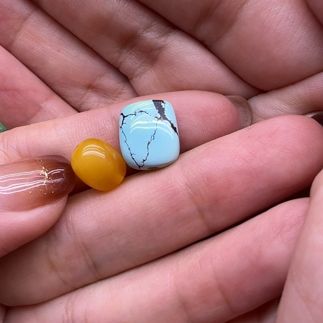 琥珀未镶嵌裸石配件