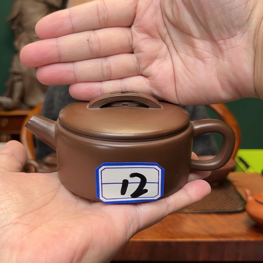 紫砂茶壶紫泥汉瓦