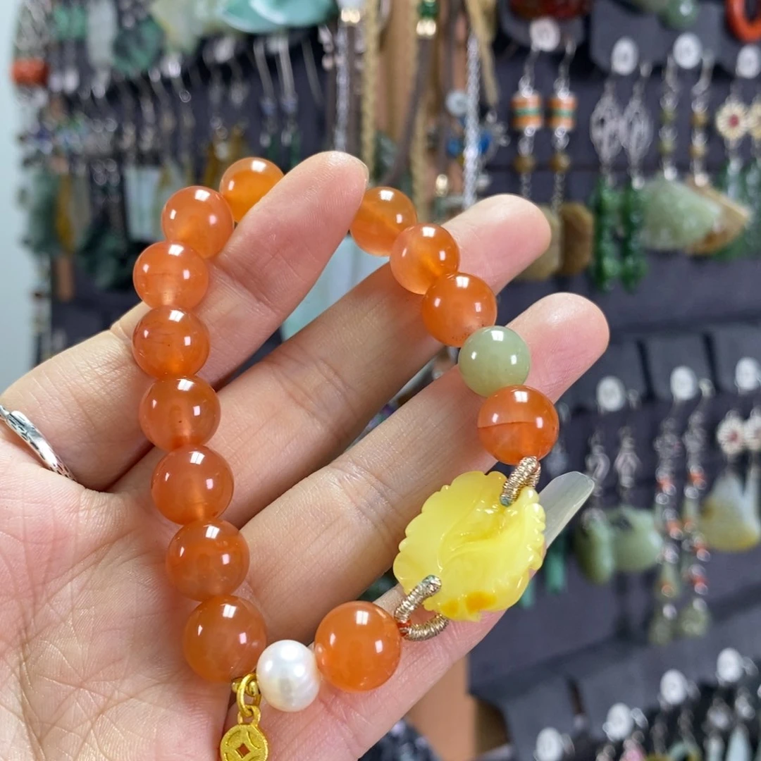 玛瑙/玉髓手链未镶嵌?****X07