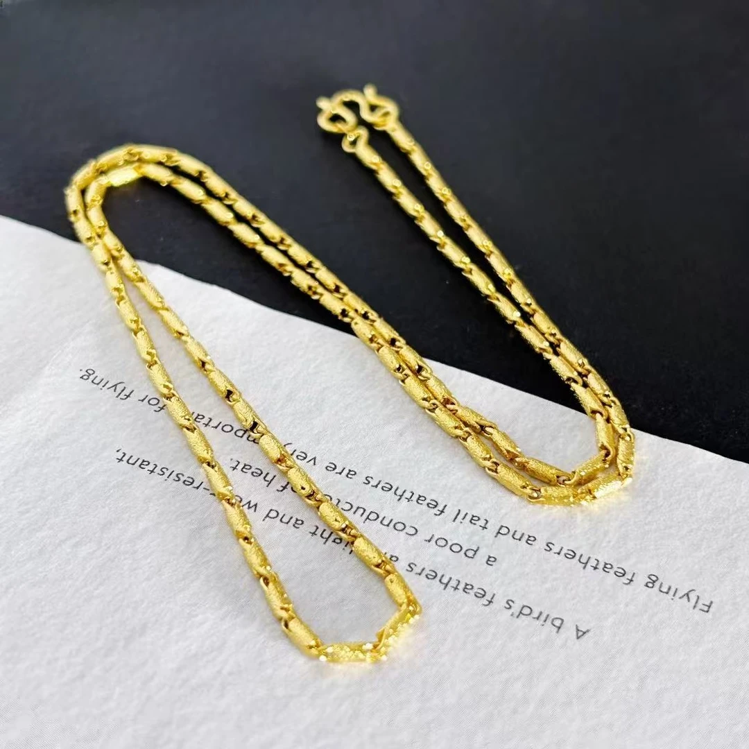 Y-6407  经典精工磨砂竹筒项链 + 专柜礼盒