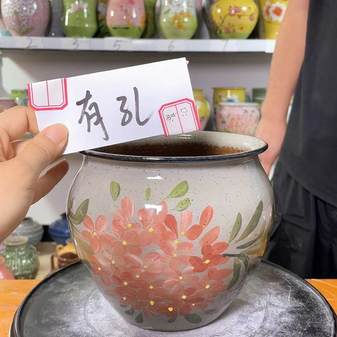 景德镇陶瓷花盆微瑕369