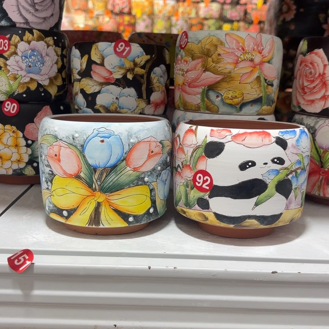 景德镇手绘花盆陶瓷10/10