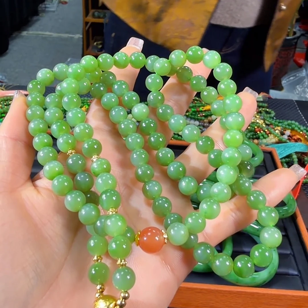 和田玉（碧玉）未镶嵌颈饰卡8的108