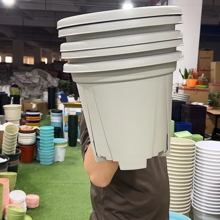 青山盆口32高28灰白色5个无托