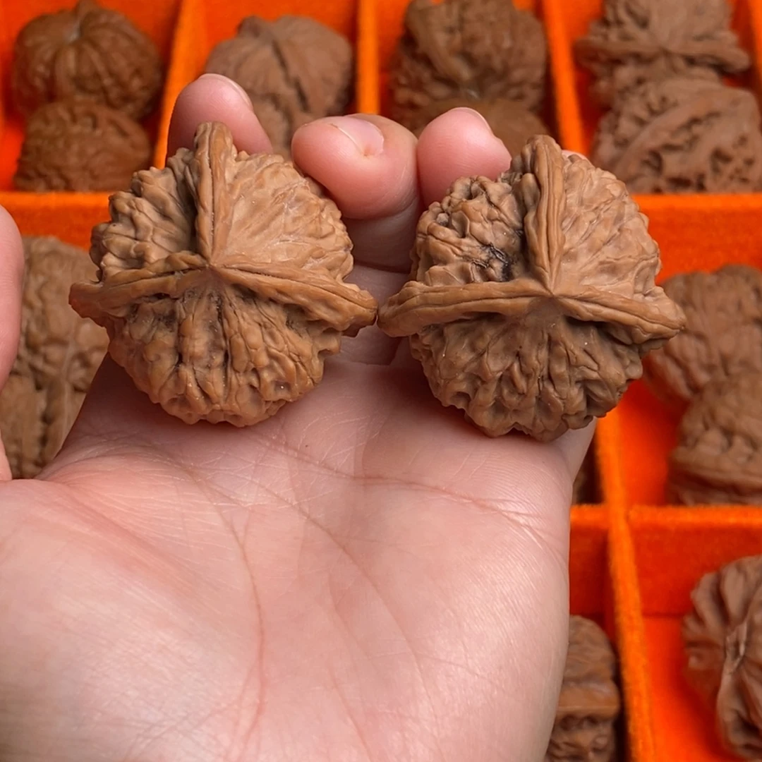 把件文玩核桃40玉玺三棱全品