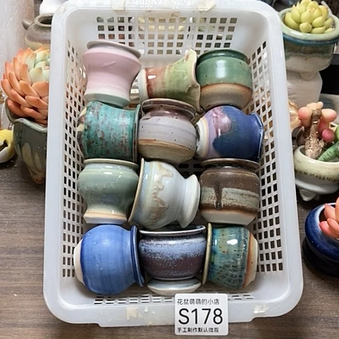紫砂花盆178微瑕品口径4左右