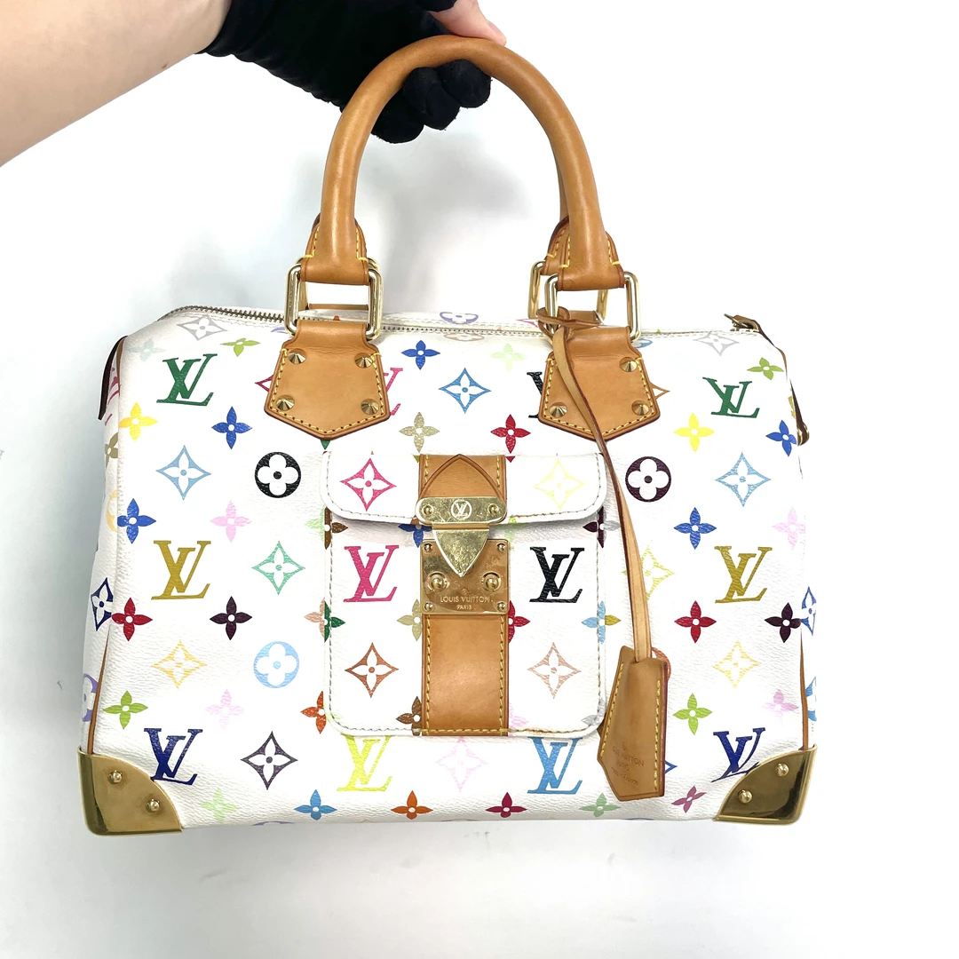 95新 LouisVuitton/路易威登 可乐/白三彩枕头/91347961