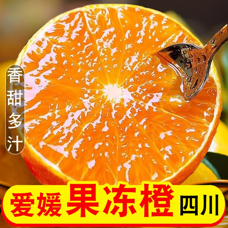 四川爱媛38号果冻橙手剥甜橙子橘橙精选产地现摘皮薄爆汁4.5/8斤