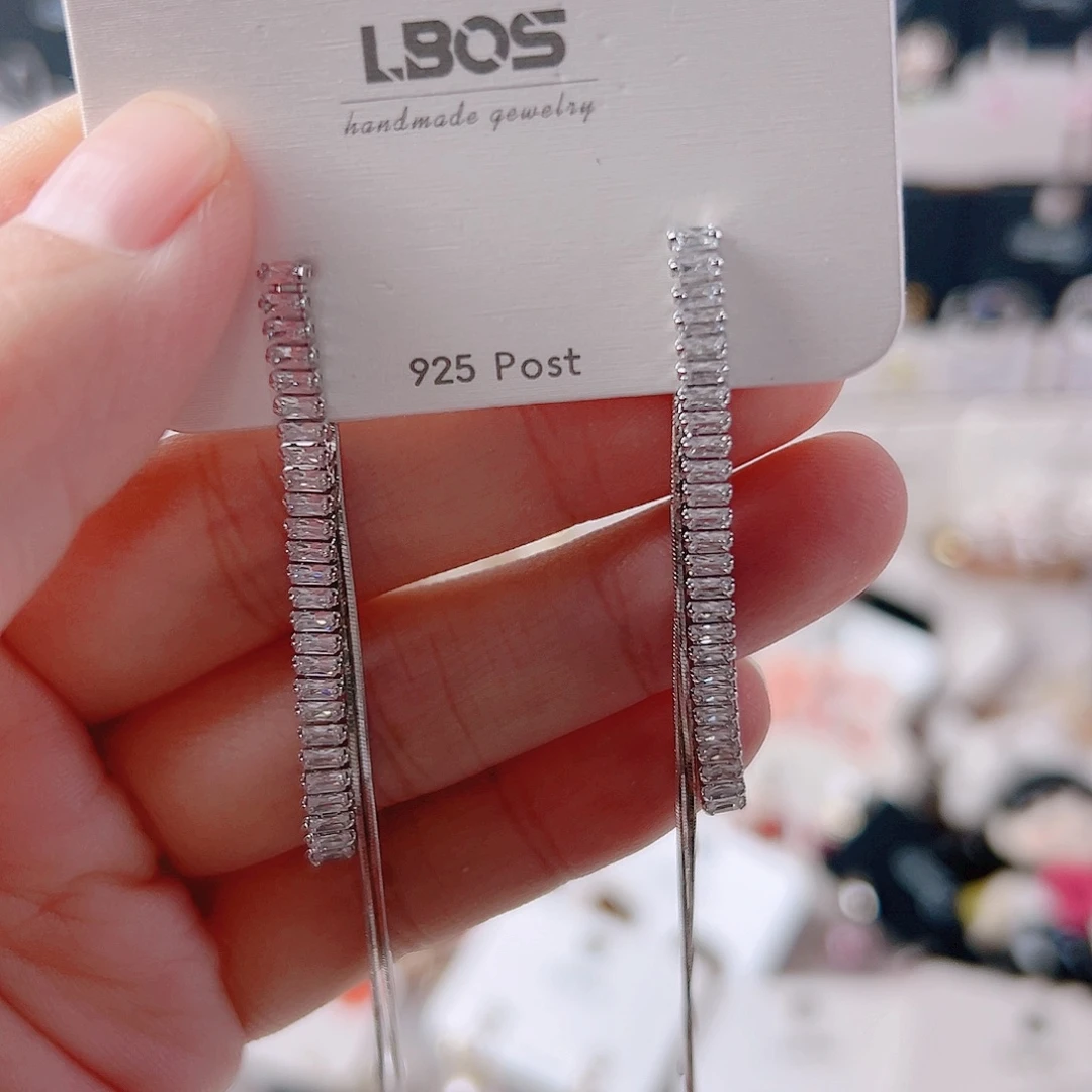 琉璃纯铜合金耳环的