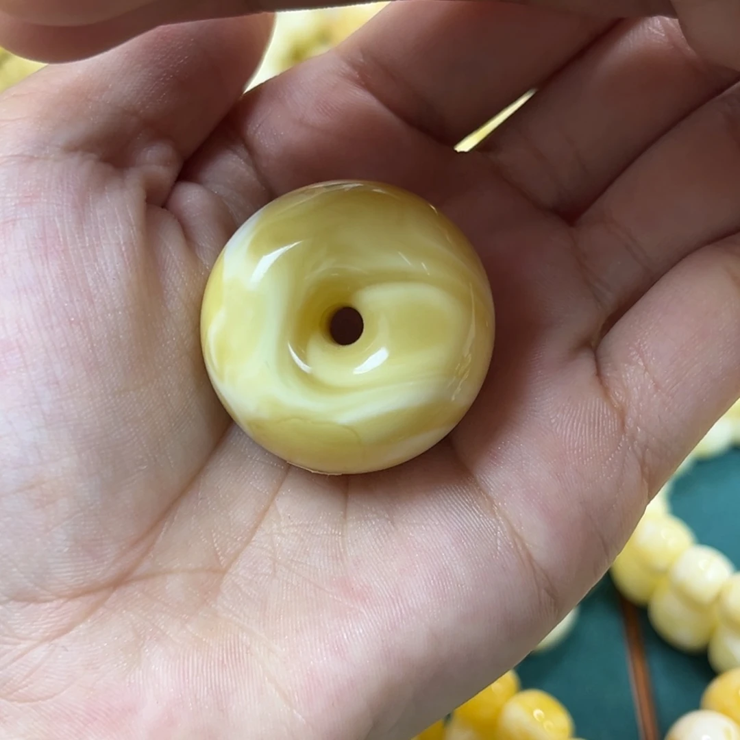 手串琥珀未镶嵌扣子31.2×21mm