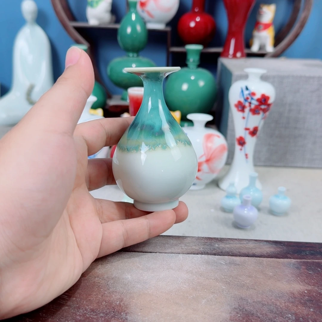 陶瓷手工小花器摆件