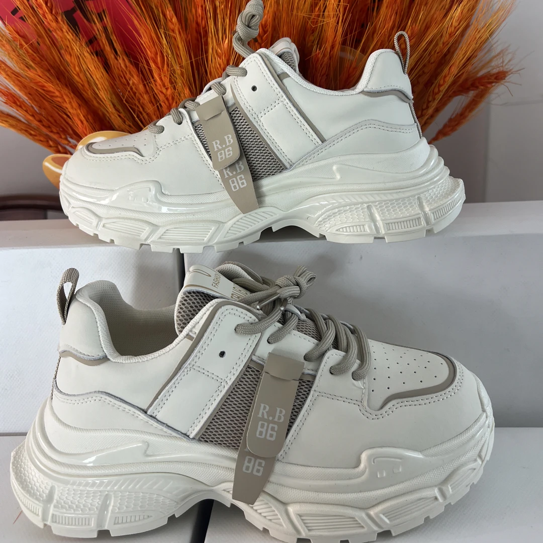 美拉德拿铁冷粘老爹鞋秋季时尚休闲鞋百搭【有运费险品质更有保证】