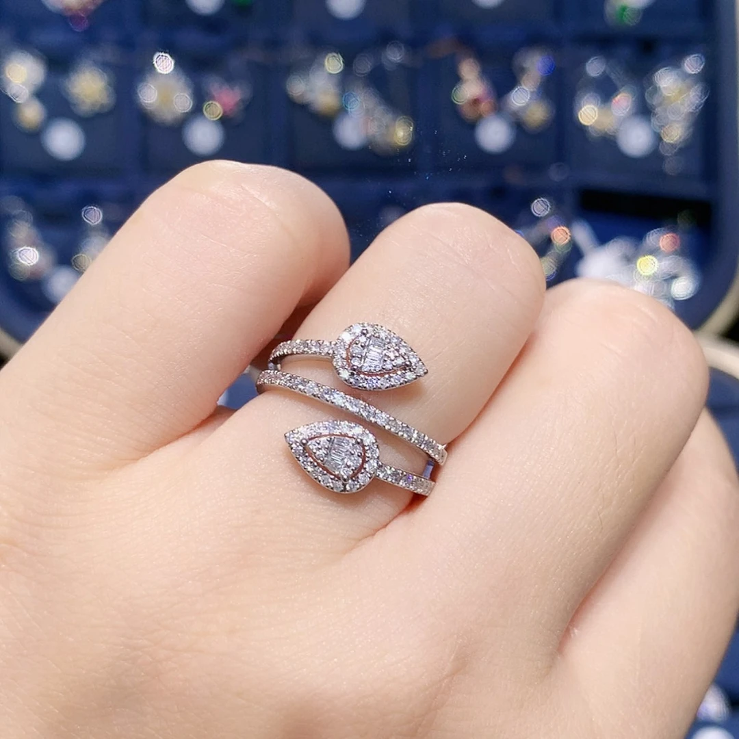 【闪购商品】铂Pt950镶嵌戒托钻石