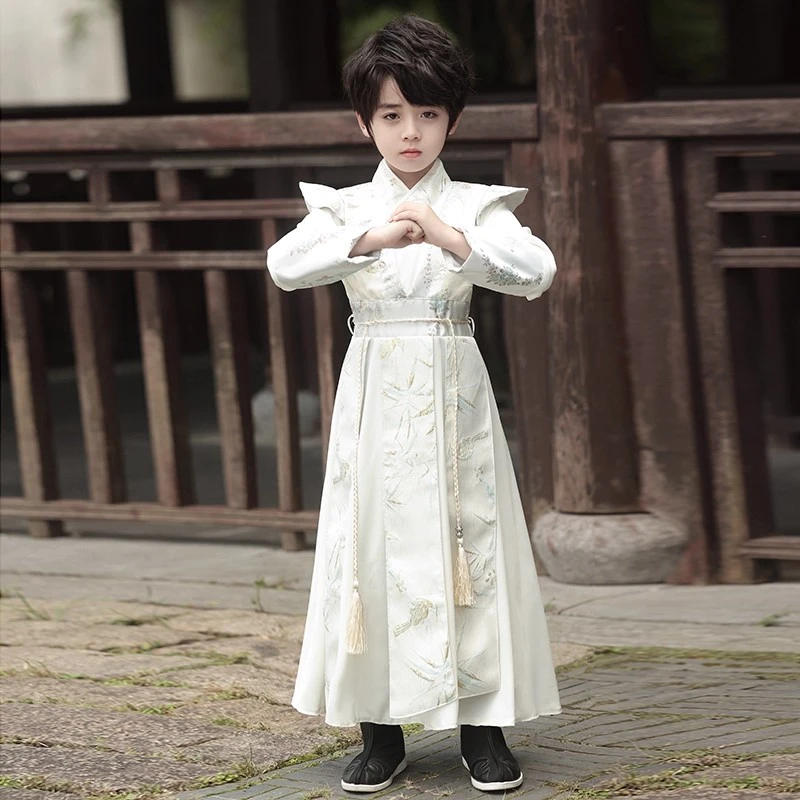 男童汉服秋款儿童新中式古装男孩古风唐装小少爷中国风长袖演出服