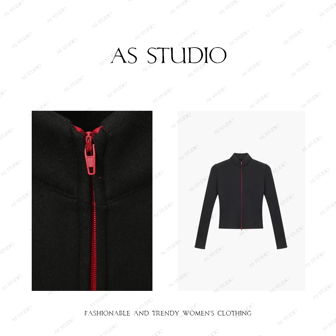 【AS瘦身镜2.0】铭顺25刺绣双面厚绒立领双开头拉链上衣AS25CWT2324