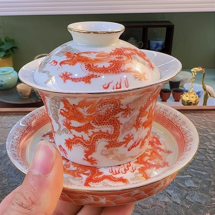 青花瓷器茶具茶叶罐旅行套装