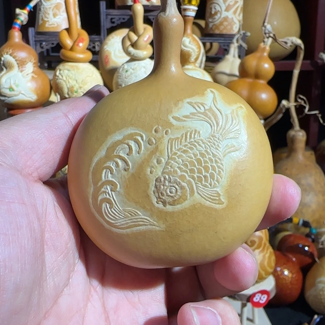 有机玻璃年年有余雕刻