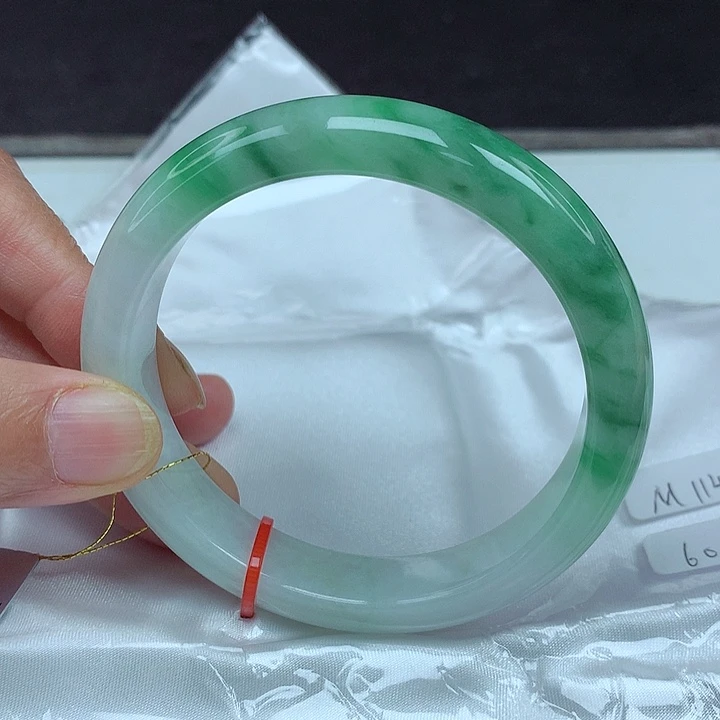 翡翠未镶嵌手镯60圈4934