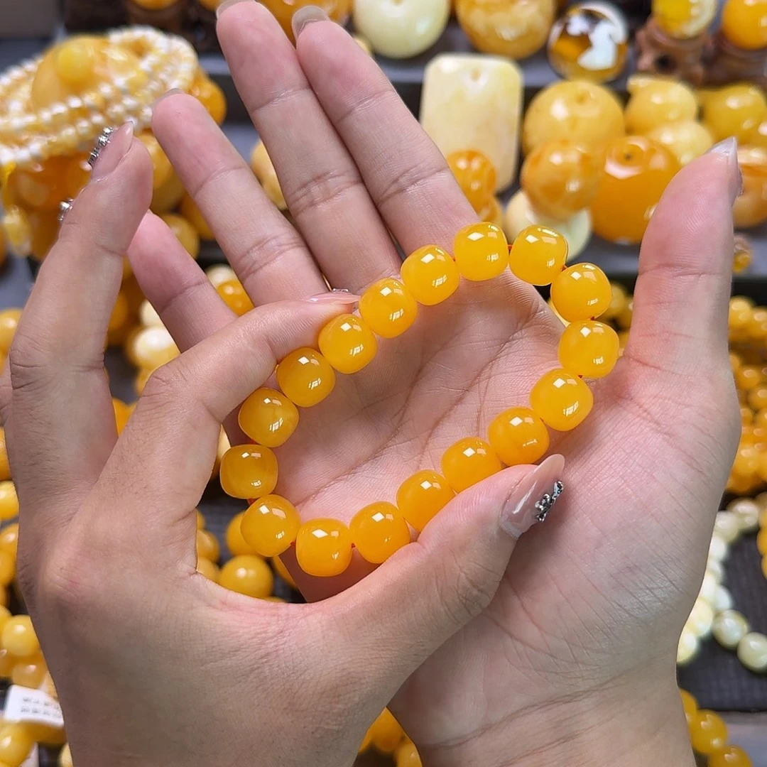 未镶嵌蜜蜡珠宝奇石同料13mm