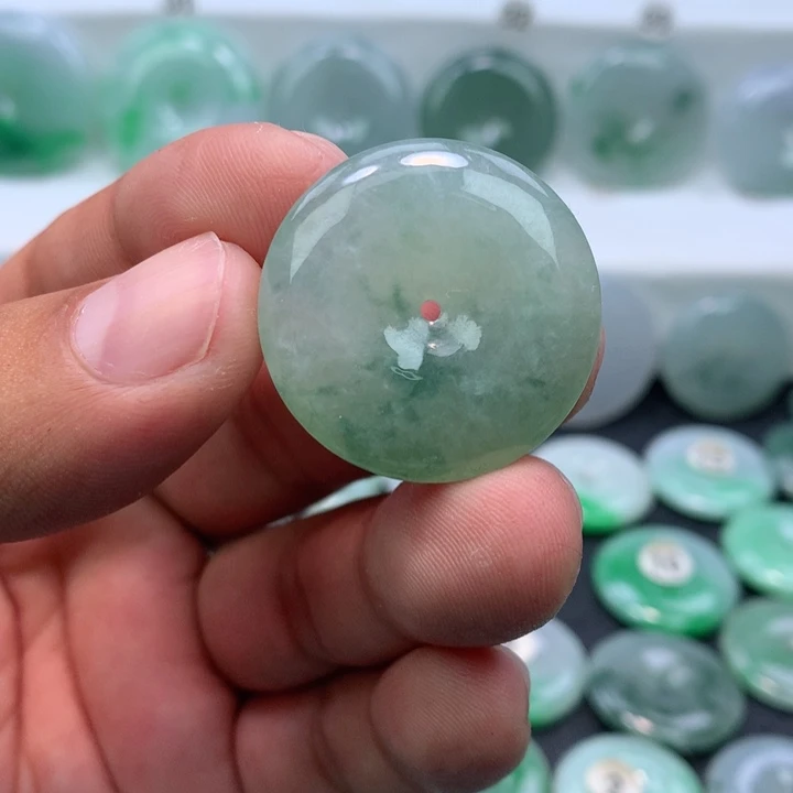 颈饰未镶嵌翡翠缅甸天然A货翡翠29.4-6.5