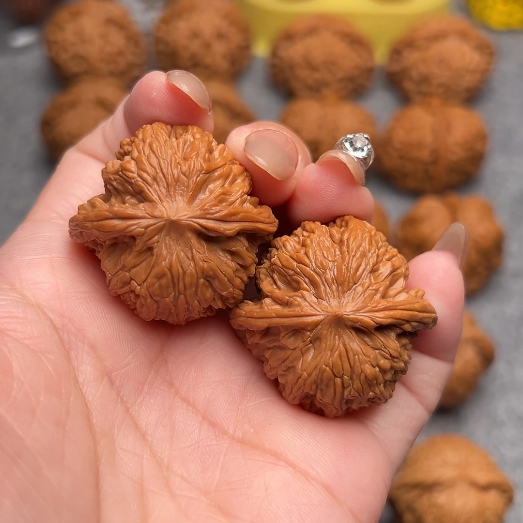 把件文玩核桃精品磨盘狮子头36全品