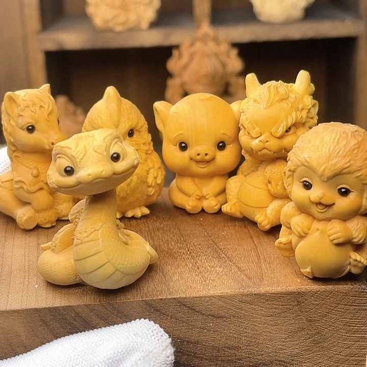 十二生肖一整套十三个摆件