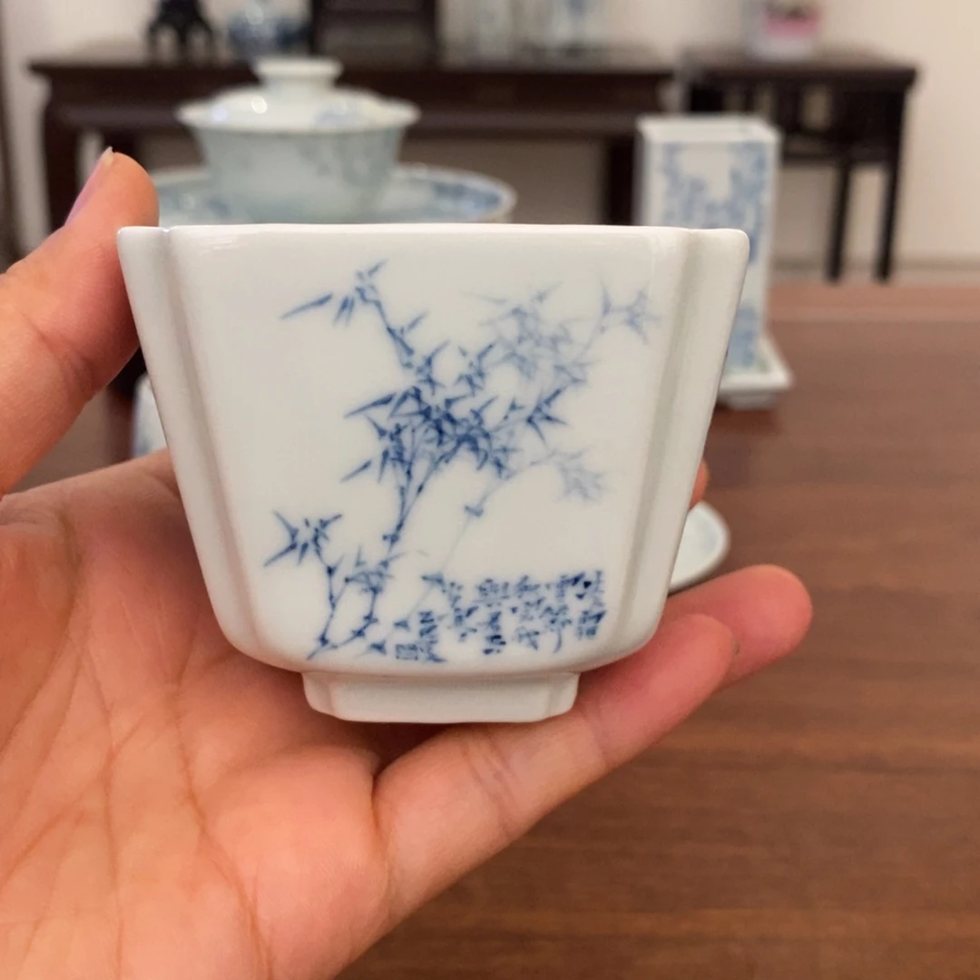 景德镇艺术四君子杯
