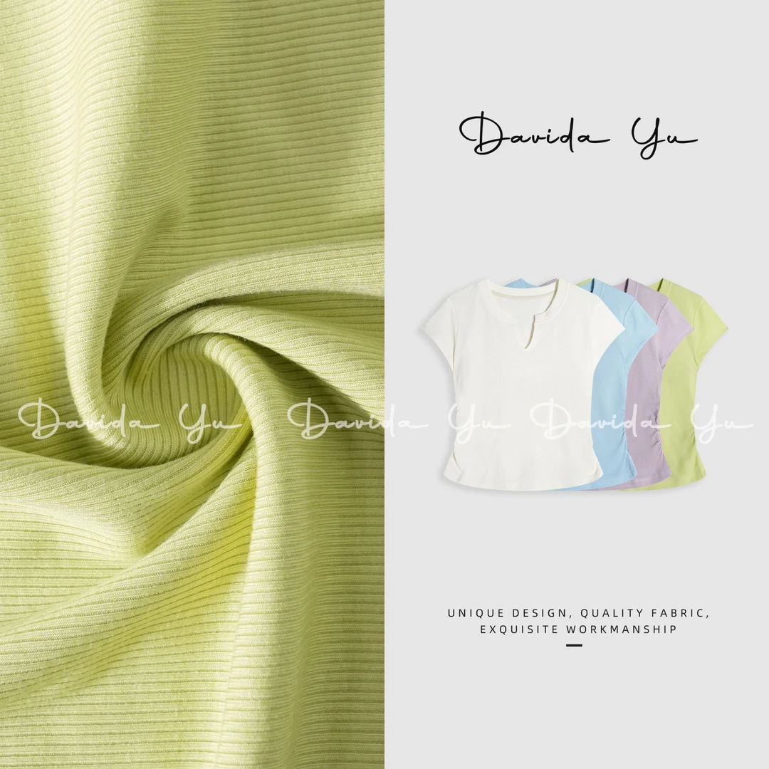 Davida Yu【小苏打】莱赛尔天丝 夏季多巴胺减龄显瘦短袖DY25280