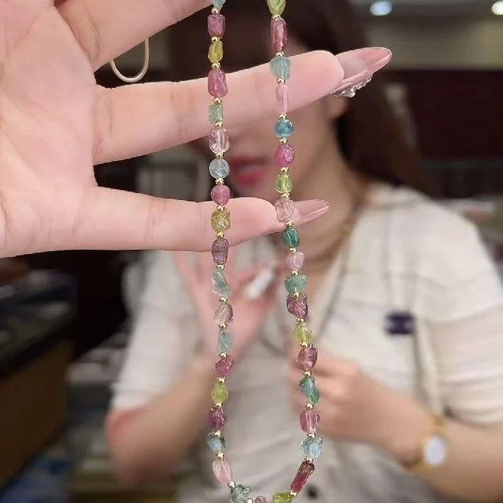 05482007/未镶嵌碧玺手机链多样性发货