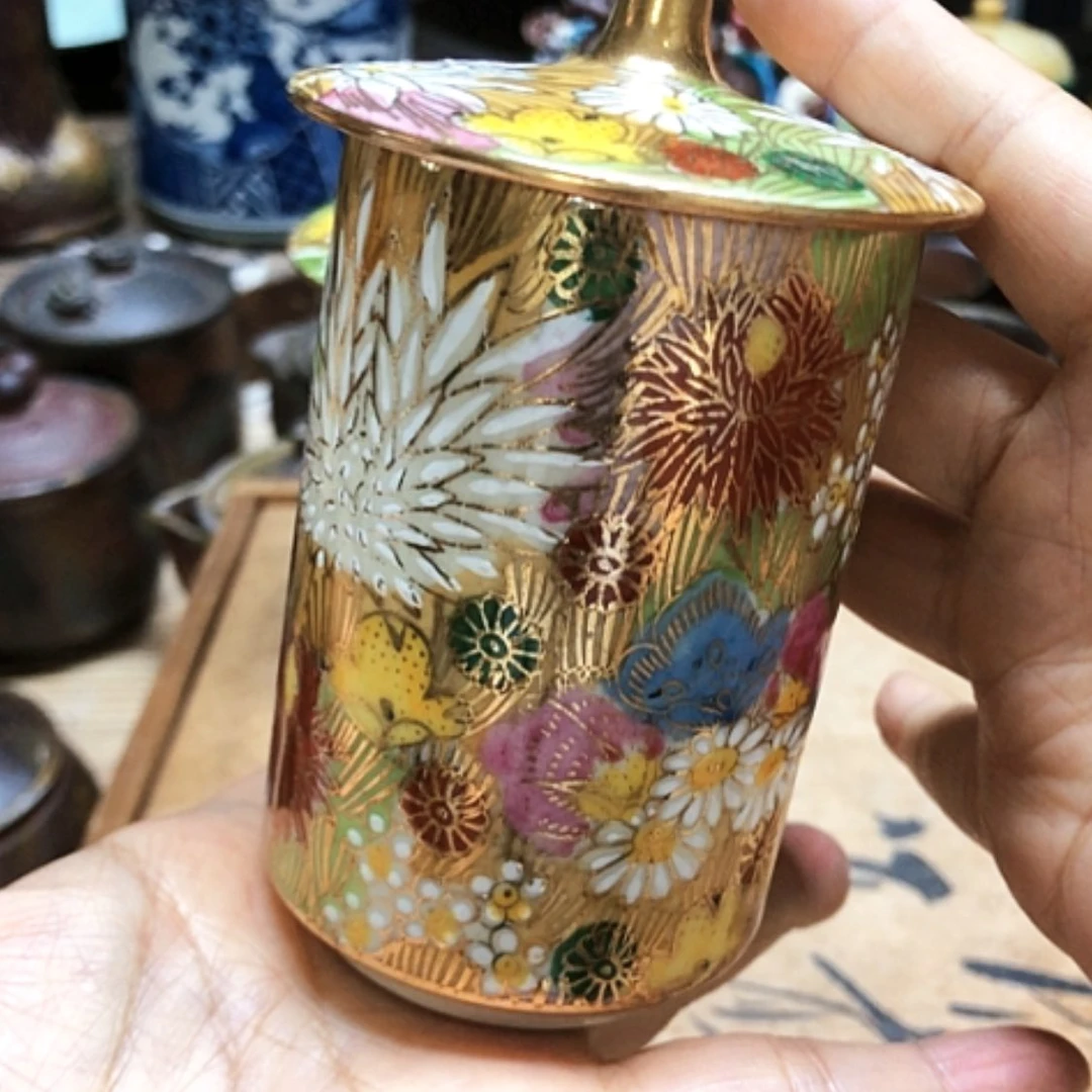 【闪购商品】碗百花杯九谷烧手绘