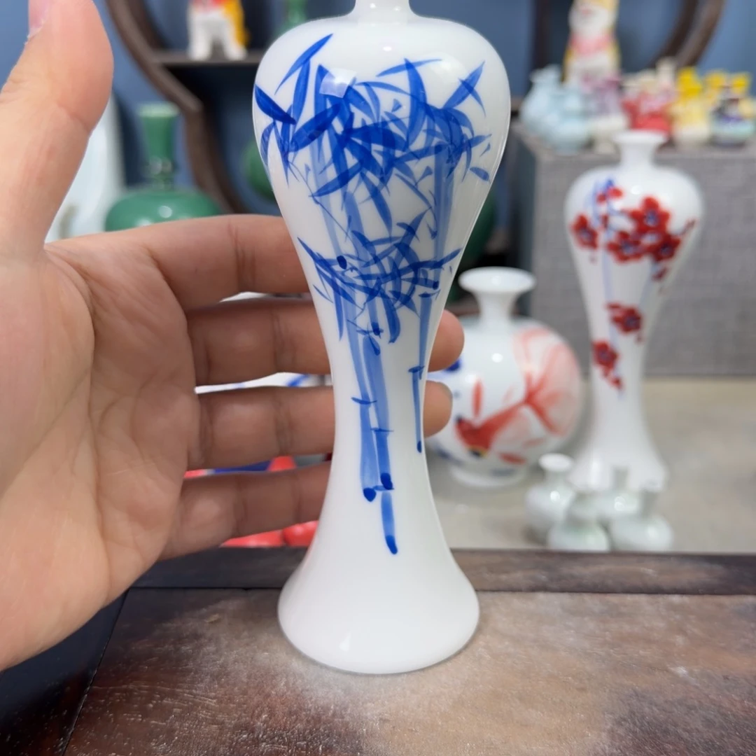 陶瓷手工小花器摆件