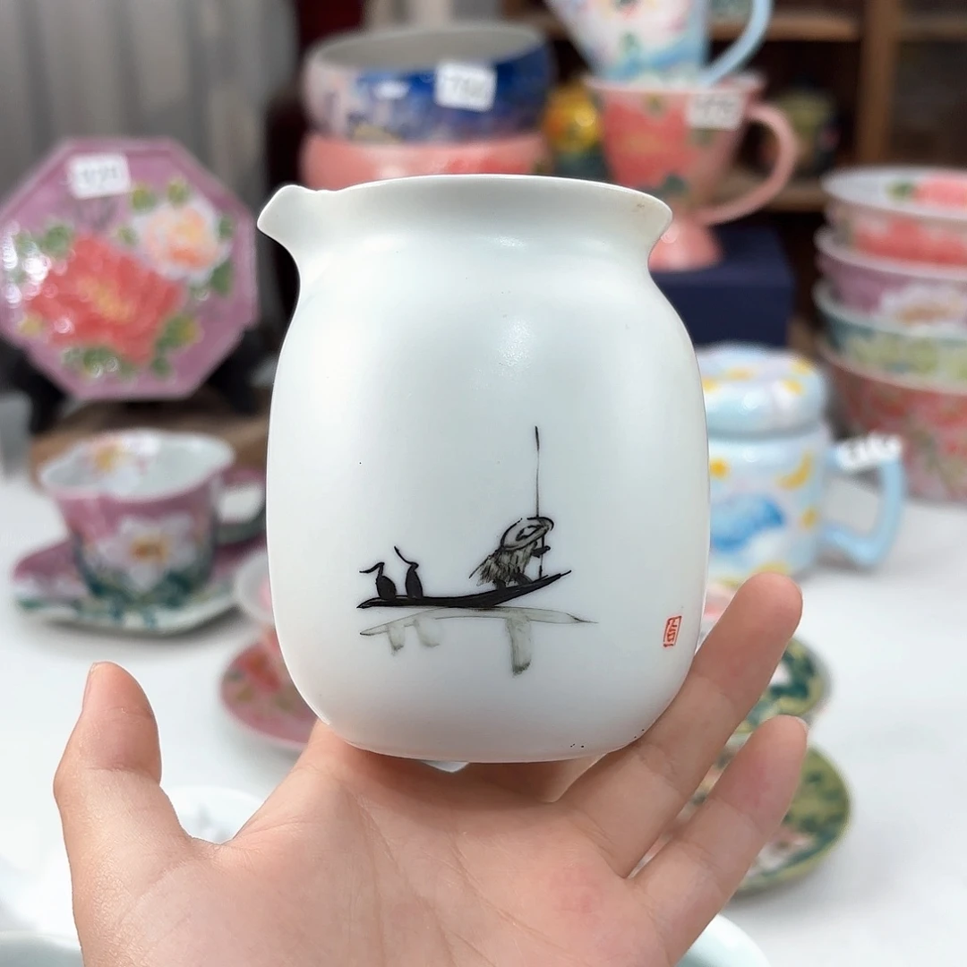 卍***3景德镇手绘高温釉下彩陶瓷茶具