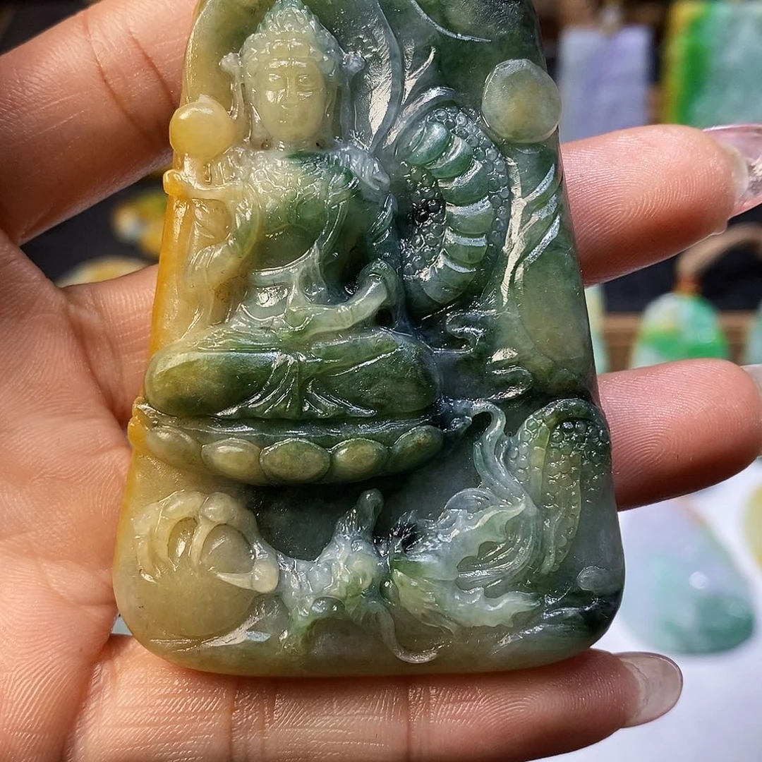 定制翡翠未镶嵌媛*园翡翠一物一证