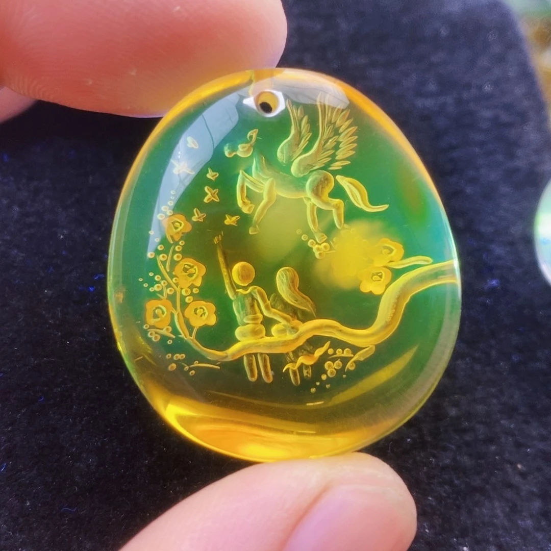 【闪购商品】金珀吊坠(不含链)未镶嵌