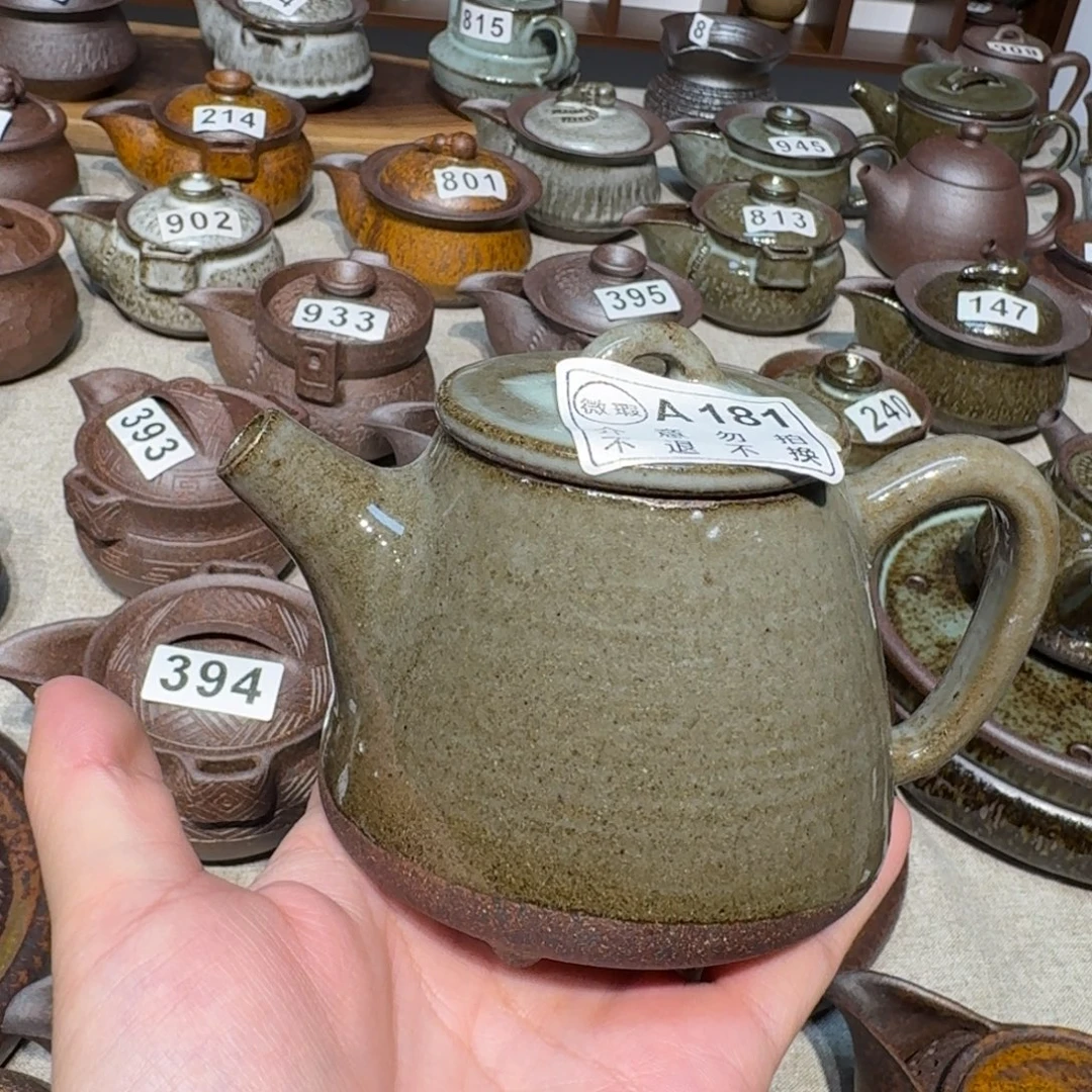 陶粗瓷茶具素色盖碗